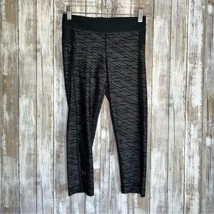 Under Armor Black Printed Compression Leggings